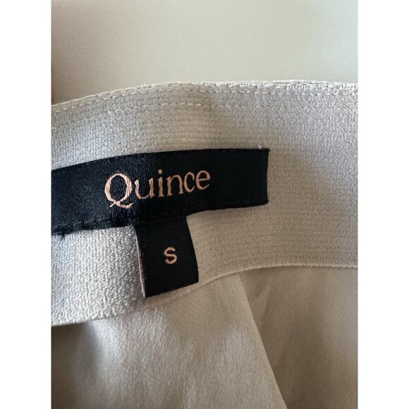 Quince 100% Washable Silk Maxi Skirt Champagne Womens Small - Picture 4 of 5